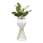 Metalna posuda za cveće LOFT 46x20 cm zlatna/bela