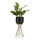 Metalna posuda za cveće LOFT 46x20 cm zlatna/crno