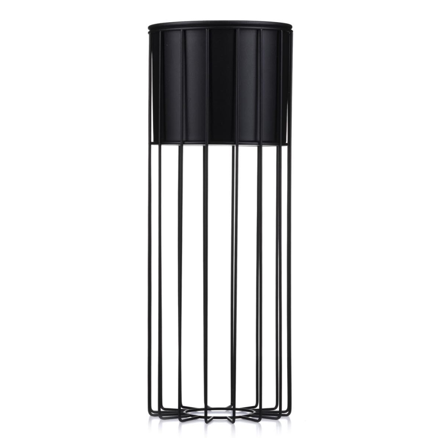 Metalna posuda za cveće LOFT 55x20 cm crno