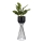 Metalna posuda za cveće LOFT 56x20 cm crno