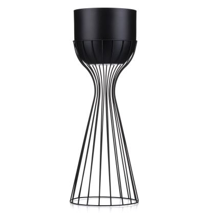 Metalna posuda za cveće LOFT 56x20 cm crno