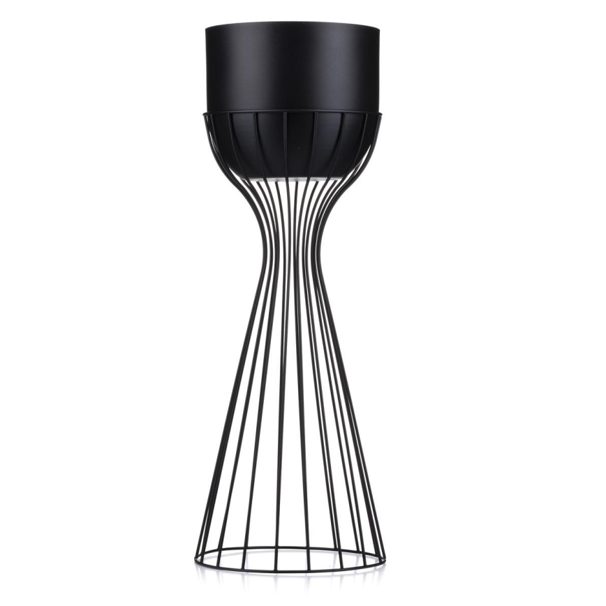 Metalna posuda za cveće LOFT 56x20 cm crno