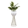 Metalna posuda za cveće LOFT 56x20 cm zlatna/bela