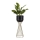 Metalna posuda za cveće LOFT 56x20 cm zlatna/crno