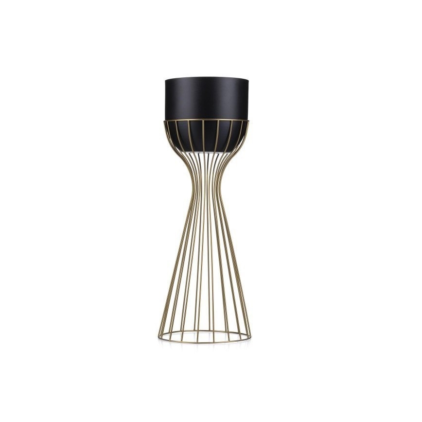 Metalna posuda za cveće LOFT 56x20 cm zlatna/crno
