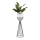 Metalna posuda za cveće LOFT 68x20 cm crno/bela