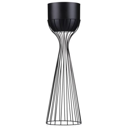 Metalna posuda za cveće LOFT 68x20 cm crno