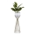 Metalna posuda za cveće LOFT 68x20 cm zlatna/bela