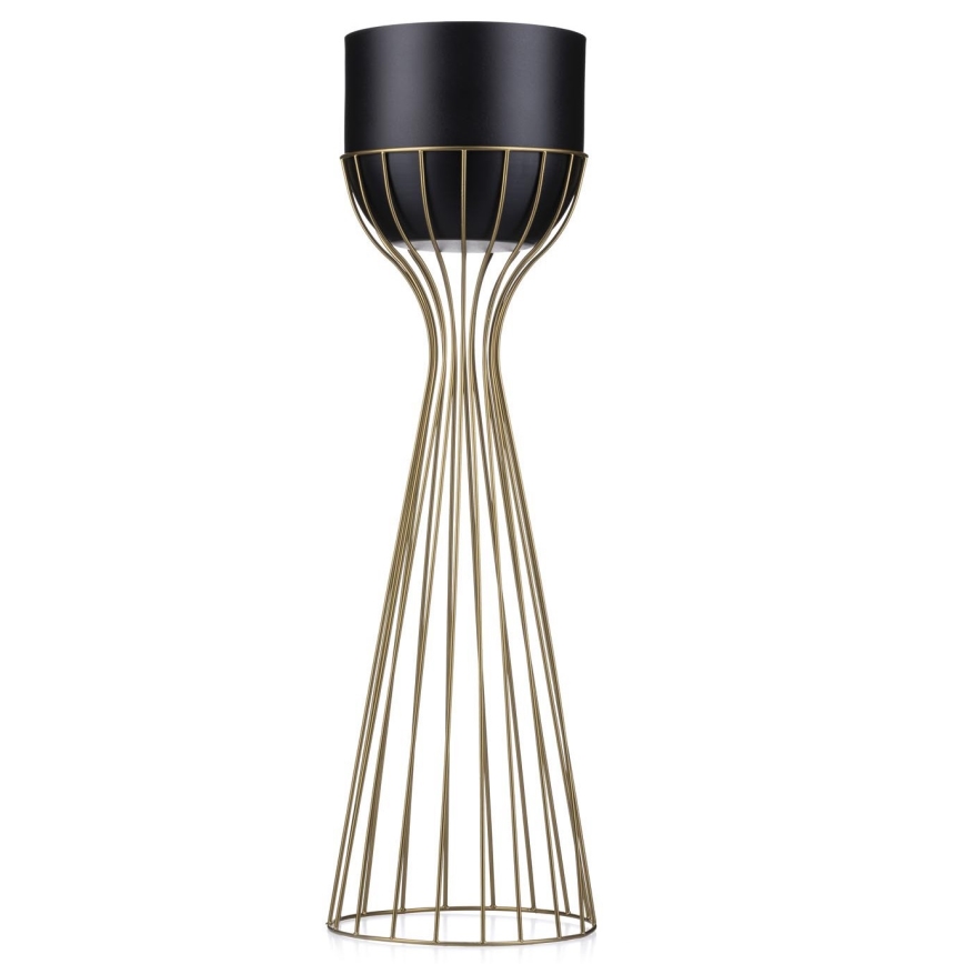 Metalna posuda za cveće LOFT 68x20 cm zlatna/crno