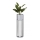 Metalna posuda za cveće LOFT 70x20 cm crno/bela
