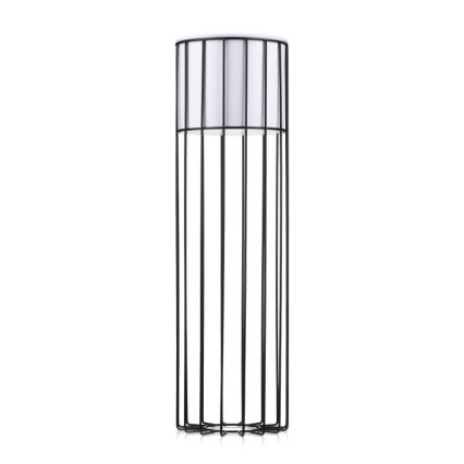 Metalna posuda za cveće LOFT 70x20 cm crno/bela