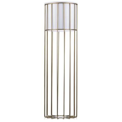 Metalna posuda za cveće LOFT 70x20 cm zlatna/bela