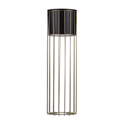 Metalna posuda za cveće LOFT 70x20 cm zlatna/crno