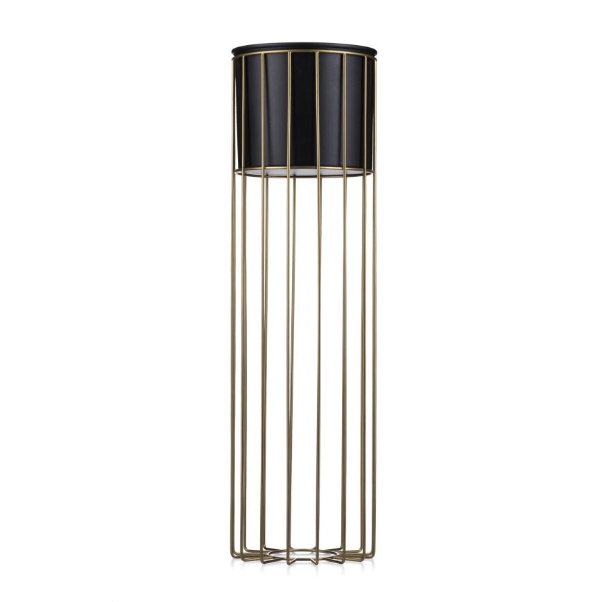 Metalna posuda za cveće LOFT 70x20 cm zlatna/crno