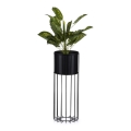 Metalna saksija LOFT 55x20 cm crna