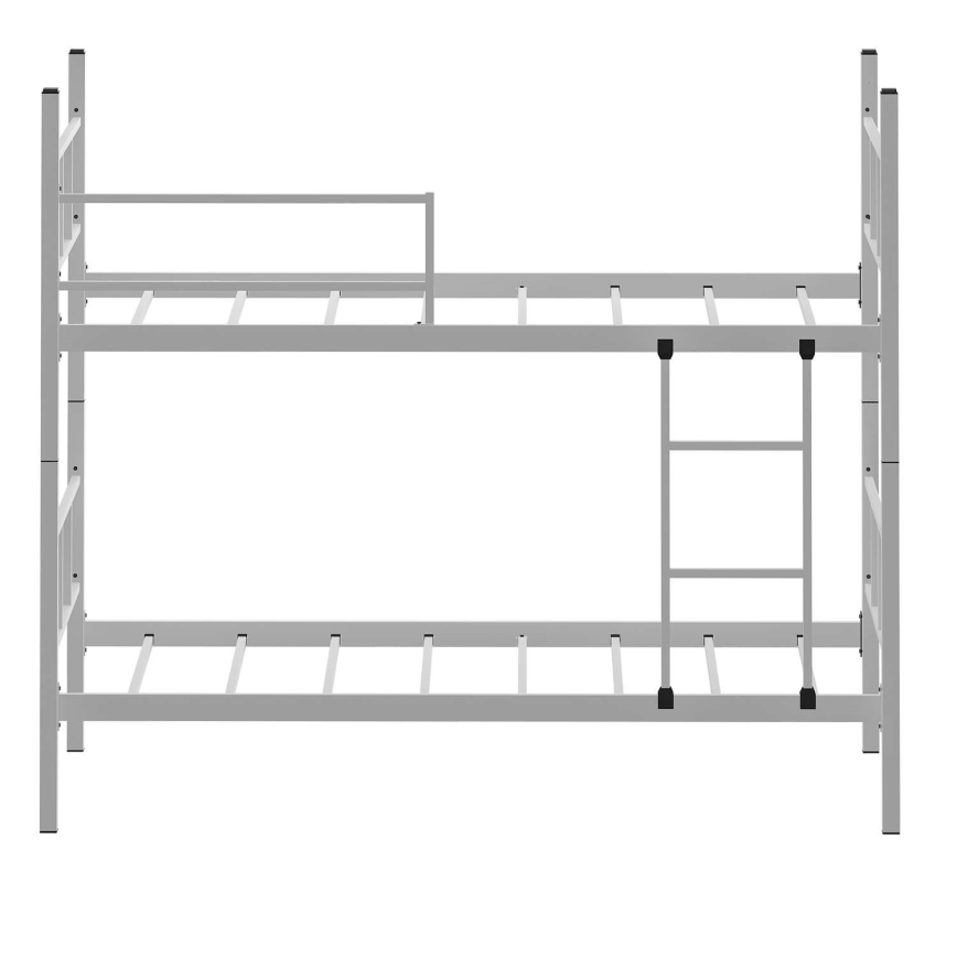 Metalni krevet na sprat MAVEN 90x200 cm beo nosivost 2x100 kg