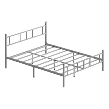 Metalni krevet za dve osobe PIRON 120x200 cm, beo, nosivost 120 kg