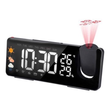 Meteo stanica sa LCD ekranom, budilnikom i projektorom 5V/2xAA + 3xAA