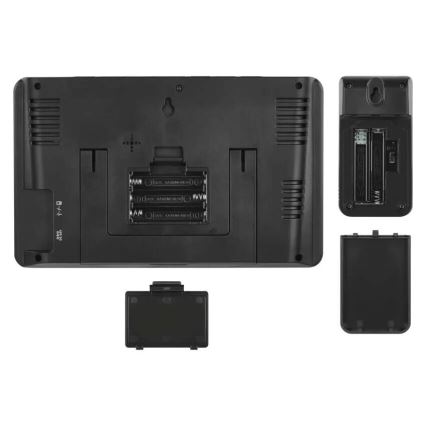 Meteorološka stanica sa LCD ekranom GoSmart 5/230V + 3xAAA Wi-Fi Tuya crno