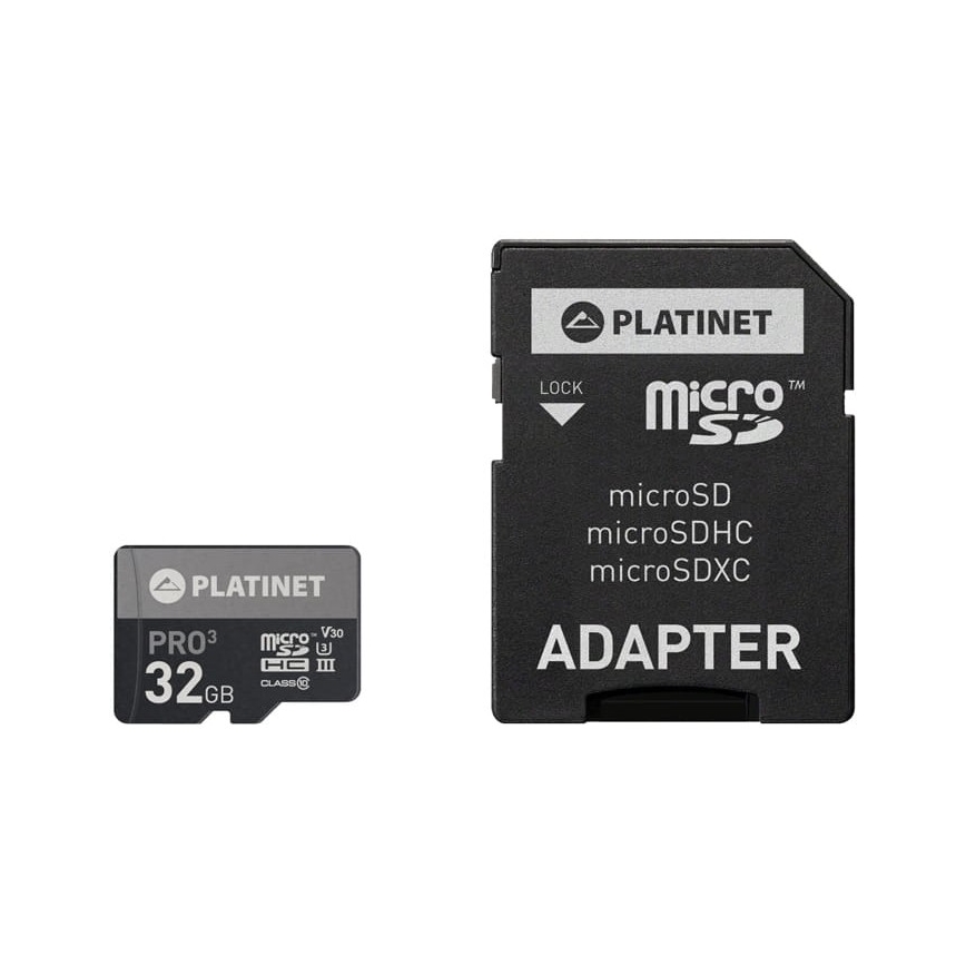 MicroSDHC kartica 32 GB U3 Pro 90 MB/s + SD adapter