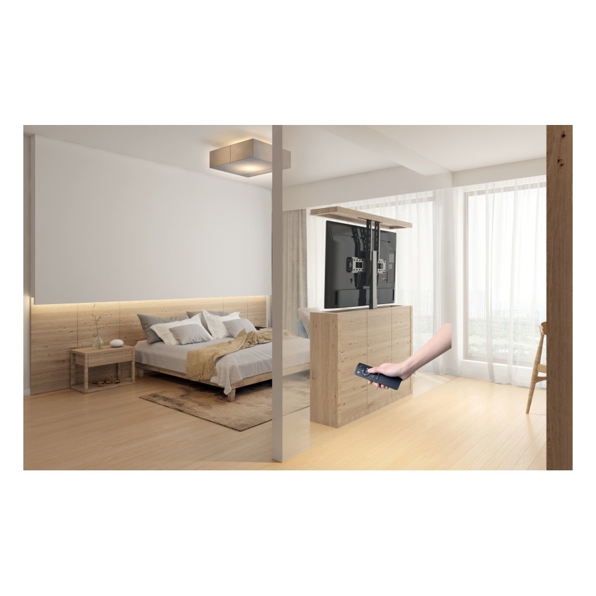 MK FLORIA MKF-19DM648 - Samostojeći nosač za TV 37-65" crno + Daljinski upravljač