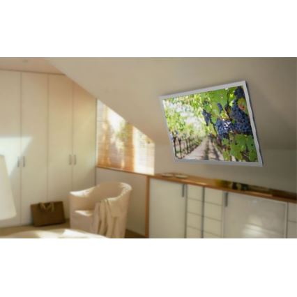 MK FLORIA MKF-20DM444 - Pametni plafonski držač za TV 55" crno Wi-Fi TUYA + Daljinski upravljač
