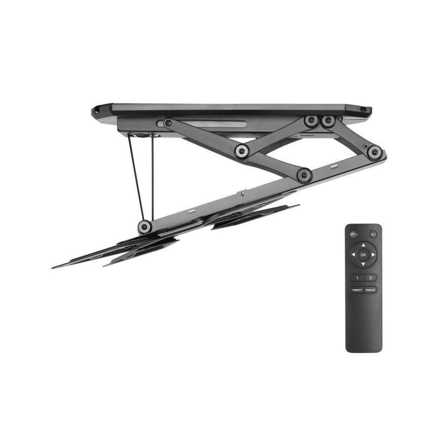 MK FLORIA MKF-20DM444 - Pametni plafonski držač za TV 55" crno Wi-Fi TUYA + Daljinski upravljač