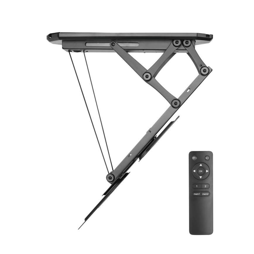 MK FLORIA MKF-20DM444 - Pametni plafonski držač za TV 55" crno Wi-Fi TUYA + Daljinski upravljač
