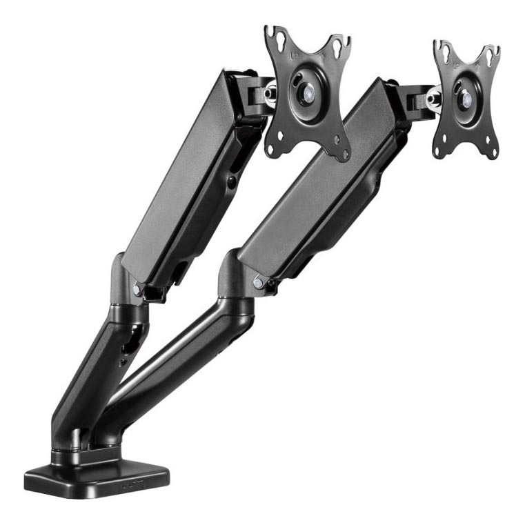 MK FLORIA MKF-21DP113S2 - Podesivi nosač za dva 32 monitora, crni