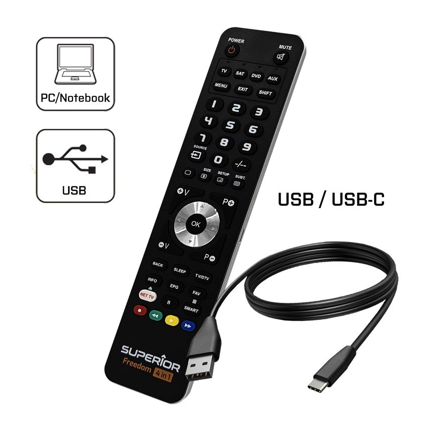 MK FLORIA Superior FREEDOM 4u1 USB - Daljinski upravljač 4u1 USB 2xAAA