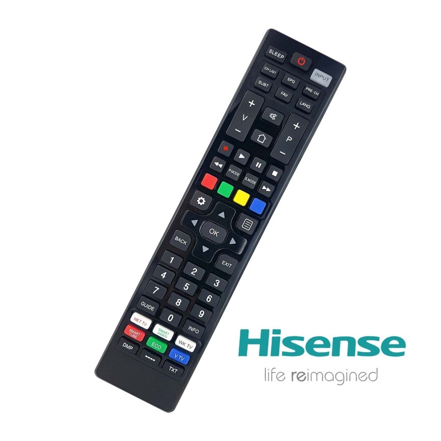MK FLORIA Superior RC UNI TV Hisense - Zamenski daljinski upravljač za TV brendove HISENSE 2xAAA