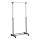 Mobilni metalni stalak za odeću 170x88 cm crno/sjajni krom