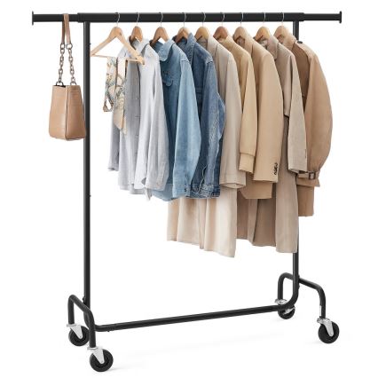 Mobilni stalak za odeću LINEA crni