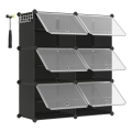 Modularna polica sa pregradama BOXIFY, crna
