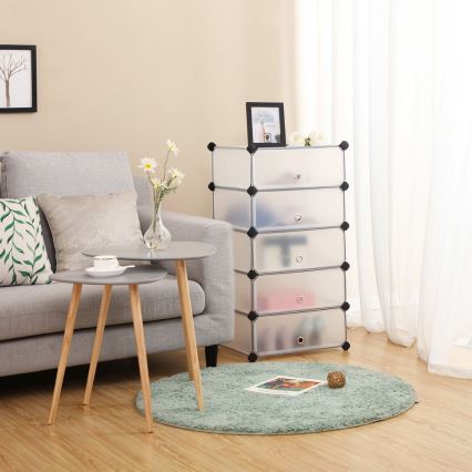 Modularni regal sa fiokama BOXIFY, beli