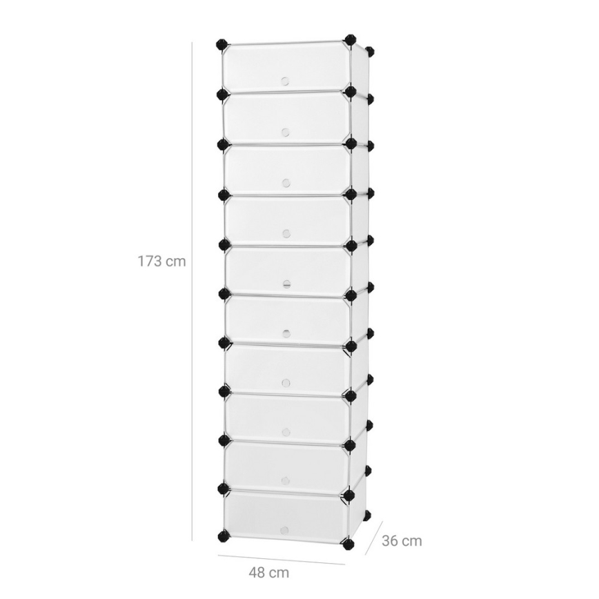 Modularni regal sa fiokama BOXIFY, beli