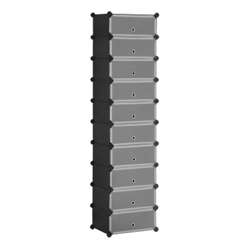 Modularni regal sa fiokama BOXIFY u crnoj boji