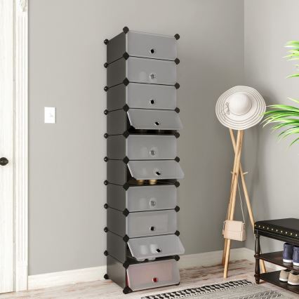 Modularni regal sa fiokama BOXIFY u crnoj boji