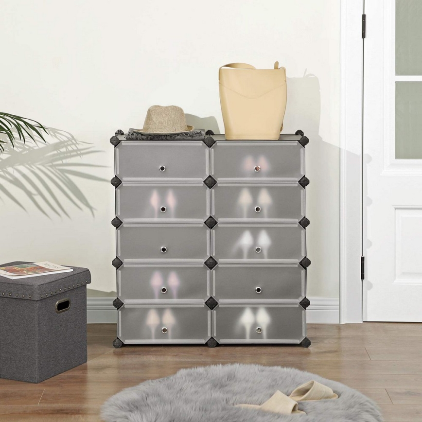 Modularni regal sa fiokama BOXIFY u crnoj boji