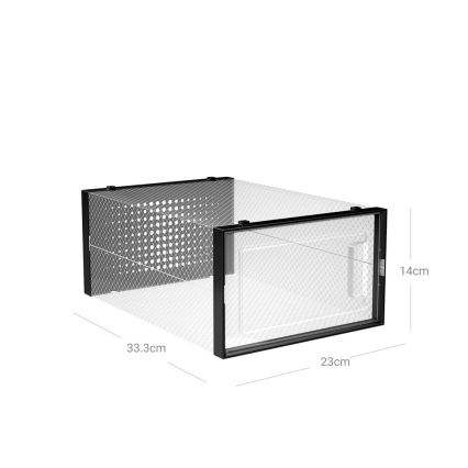 Modularni regal sa pregradama BOXIFY, crni