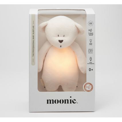 Moonie - Igračka za uspavljivanje sa melodijom i svetlom medvedić 2.0 cream