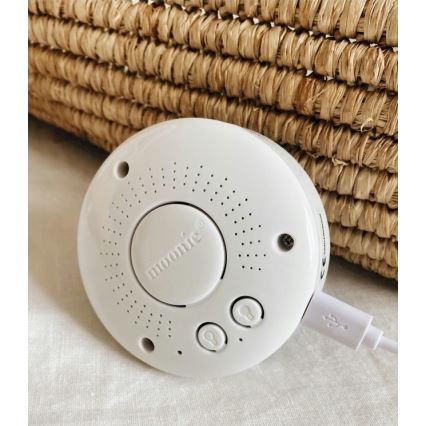 Moonie - Igračka za uspavljivanje sa melodijom i svetlom medvedić organic cappuccino natur