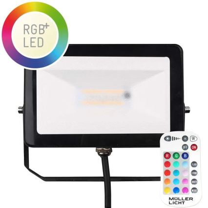 Müller-Licht - LED RGBW Prigušivi spoljni reflektor LED/10W/230V IP65 + Daljinski upravljač