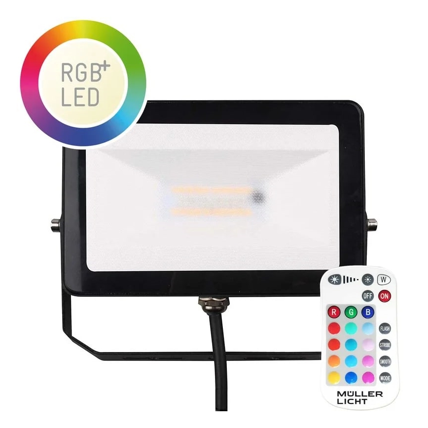 Müller-Licht - LED RGBW Prigušivi spoljni reflektor LED/10W/230V IP65 + Daljinski upravljač