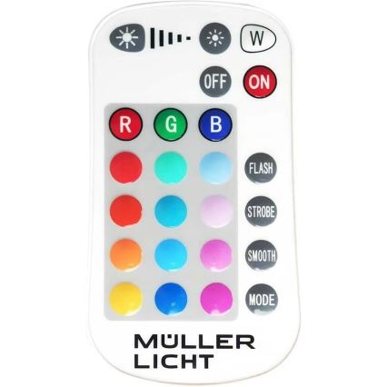 Müller-Licht - LED RGBW Prigušivi spoljni reflektor LED/10W/230V IP65 + Daljinski upravljač