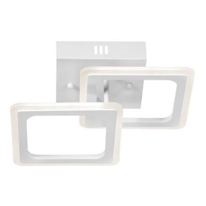 Nadgradni luster 2xLED/20W/230V bela