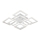 Nadgradni luster 8xLED/23W/230V bela