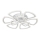 Nadgradni luster 9xLED/24W/230V bela