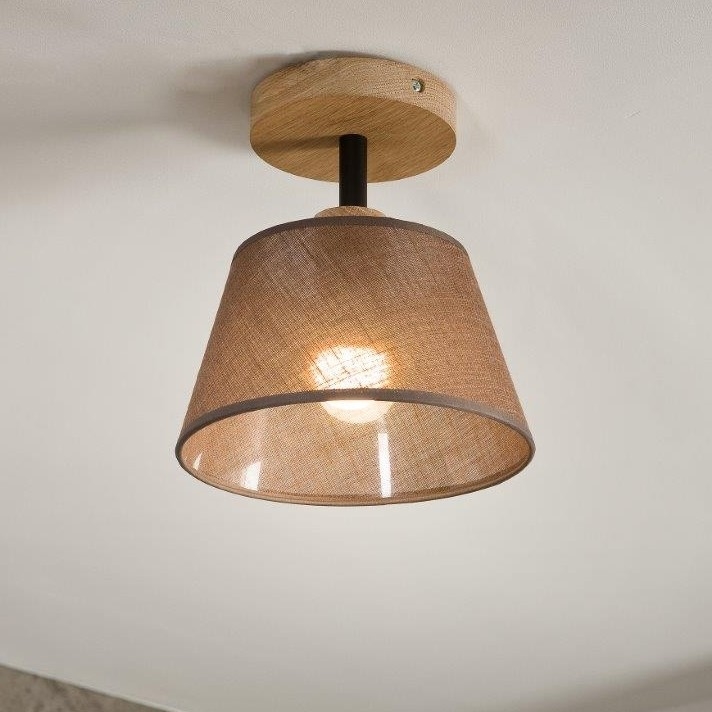 Nadgradni luster ANTONIO 1xE14/40W/230V braon/hrast