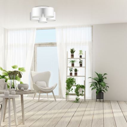 Nadgradni luster ARDEN 5xE27/60W/230V bela